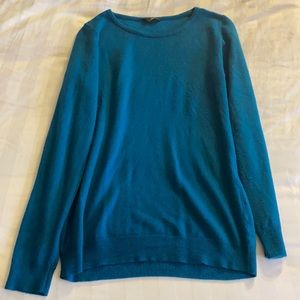 Simple Teal Long-sleeve Sweater, size M